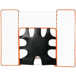 3-&uuml;hes lakrossiv&auml;rav seljatoe ja sihikuga, terasraam, 3,76 m x 2,3 m, oranž