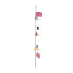 Nurgariiul vannituppa Relaxdays, 4 korvi, 4 konksu, 33 &times; 99&ndash;311 &times; 21 cm