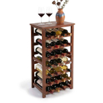 Veiniriiul Relaxdays, horisontaalne, 28 pudelile, Pruun, 47 &times; 94 &times; 26 cm