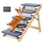 Lemmiklooma trepp VEVOR ZD-25DOG07, 5 astet, kokkupandav, 78 &times; 66 &times; 47 cm