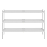 Jalatsiriiul SONGMICS, 3 tasandit, Valge, 51,5 &times; 25 &times; 70 cm