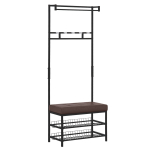 Riidepuu Homcom 72,5x35x180cm, must/pruun