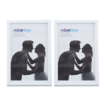 2 pildiraami komplekt 16x11x8,5cm, valge