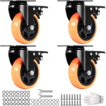 P&ouml;&ouml;rdrattad, lamedad PVC-st, 10,1 cm, 4 tk, lukuga, ei j&auml;ta j&auml;lgi