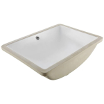 Aluspinna alla paigaldatav ristk&uuml;likukujuline keraamiline vannitoakraanikauss 515x385 mm
