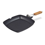 Grillpann Relaxdays 10034487.0, Induktsiooniga, Must/pruun, 29 &times; 6 &times; 50 cm