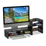 Monitorialus Relaxdays 10039880.0, 1 p&otilde;hiosa ja 2 v&auml;ikest sektsiooni, 75,5 &times; 28 &times; 20 cm