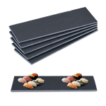 Piklikud kiltkivist alusmatid Relaxdays, 6 tk, 30 &times; 10 &times; 0,6 cm