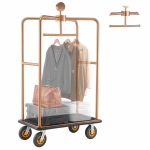 Hotelli pagasik&auml;ru VEVOR X-123B-RG, 544,31 kg, Roosa, 1080 &times; 650 &times; 1960 mm
