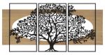 Seinapaneelide komplekt Tree, 3 tk, 176 &times; 2 &times; 90 cm