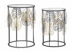 Diivanilaudade komplekt Foglie Glam, 2 tk, &Oslash; 38 &times; 55 cm ja &Oslash; 33 &times; 50 cm