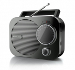 Raadio Muse M-050 R, FM/MW analoog, Must, 85 &times; 140 &times; 185 mm