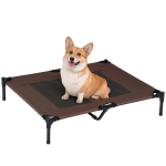 Koera pesa PawHut 92x76x18cm, pruunid/mustad v&auml;rvid