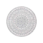 Vaip 160 cm, valge/hall