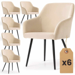 S&ouml;&ouml;gitoa toolide komplekt ESTELLE, 6 tk, beež/must, 54,5 &times; 83 &times; 58 cm