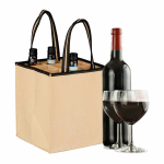 Pudelite kandekott Relaxdays, 9 pudelile, 24 &times; 45 &times; 24 cm