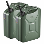 K&uuml;tusekanistrid VEVOR Yoilp3001, 2 tk, 20 l tk, Roheline, 36 &times; 18 &times; 51 cm