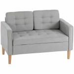 Diivan hoiukastiga Homcom 117x62x78cm., hall/helepruun