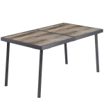 &Otilde;uelaud Outsunny 145x85x72cm., must/helepruun