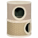 Sizalio ir jūros dumblių katės draskyklė, 49 cm, 2 olos, chaki+kava