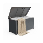 Aiakast Relaxdays 10053138.0, 220 l, Must, 115 &times; 59 &times; 50 cm