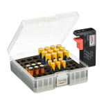 Patareide hoiukarp Relaxdays 10046093.0, 60 patareile, 15 &times; 5,5 &times; 15,5 cm