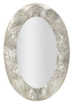 Mauro Ferretti Argelux seinapeegel, Ovaalne, H&otilde;bedane, 87,5 &times; 128 &times; 6,5 cm
