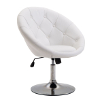 Kontoritool Homcom 71x59x90cm, valge/h&otilde;bedane v&auml;rv