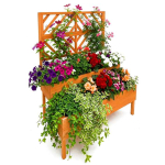 Taimekast Relaxdays 10052782_599, kahekorruseline v&otilde;rega, Oranž, 109 &times; 135 &times; 62 cm