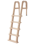 Basseini redel VEVOR U10, 5 astet, Hallikasbeež, 81 &times; 60,5 &times; 179 cm
