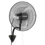 Seinaventilaator VEVOR AMX-IWFAC220-18, 3 kiirust, Must, &Oslash; 45,7 &times; 70 cm