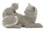 Kassi ja kassipoja kujuke Cat Sparky, 19 &times; 13 &times; 9 cm
