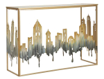 Konsoollaud City, Kuldne, 110 &times; 81 &times; 38,5 cm