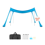 Rannatelk VEVOR TM007, 4 liivakotti, 3 &times; 3 &times; 2 m