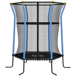 Trampoliin Homcom 163,5x163,5x190cm, must/sinine v&auml;rv