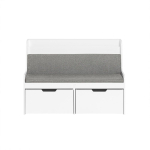 Laste riiul 100x45x70cm., valge/hall v&auml;rv