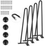 Metallm&ouml;&ouml;bli jalad 406,4 mm kummikaitsetega, 226,8 kg, 4 tk.