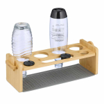 Pudelikuivatusrest Relaxdays 10049887.0, 4 pudelile, 43 &times; 14 &times; 14,5 cm