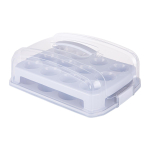 Muffinimahuti Relaxdays, 24 muffinile, 2 tasandit, 37,5 &times; 16 &times; 28,5 cm