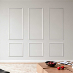 Seinaviimistluspaneelide komplekt VEVOR JX36#-L1920, 3 tk, valge, 61 &times; 137 + 61 &times; 61 cm