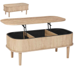 T&otilde;stetav diivanilaud VEVOR CQ-BLWB-SJZ002, 3 peidetud hoiuruumi, 100 &times; 48 &times; 54,5 cm