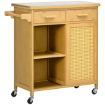 K&ouml;&ouml;gik&auml;ru Homcom 84x36x85cm, heledat pruuni v&auml;rvi