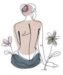 Seinadekoori paneel Lady W/Flower, 80 &times; 90 &times; 1,3 cm