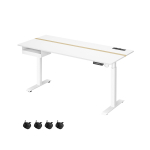 Elektriliselt k&otilde;rguses reguleeritav laud 70x160x120cm, valge