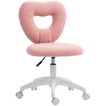 Kontoritool Homcom 46x56x88cm., roosa/valge