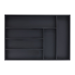 S&ouml;&ouml;giriistade kandik 5x43x30,5cm., must v&auml;rv