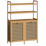 Pesukorv, 2 korvi &agrave; 38,7 l, 3 riiulit, 80 &times; 118 &times; 30 cm