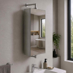 Peegliga vannitoakapp Relaxdays 10053647.0, 3 sektsiooni, 25 &times; 75 &times; 12 cm