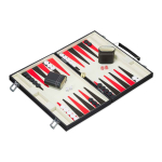 Backgammoni komplekt Relaxdays, 30 nuppu, 47 &times; 2,5 &times; 36 cm