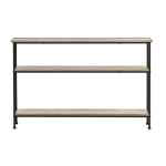 Konsoollaud 120x20x77cm., helepruun/must v&auml;rv